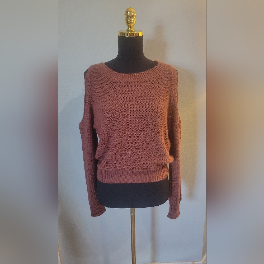 La Hearts Women's Knit Sweater - Dusty Rose